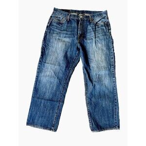 LUCKY‎ BRAND Vintage Straight Leg Short Inseam Blue Denim Jeans Men's Size 38